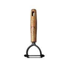 1pc Rosewood & Stainless Steel Kitchen Tool Set, Peeler, Can Opener, Whisk, Pizza Cutter, Cheese Slicer, Cooking & Baking Accessories