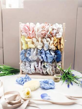 1 suport de bijuterii din lemn cu mai multe sloturi - organizator pentru coliere, brățări, cercei, bentițe, decorațiuni interioare și prezentare tip boutique