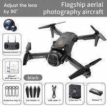 XS6 Drone, Dual Camera Aerial Photography, Optical Flow Hovering, 4-Axis Quadcopter, Convenient Foldable Design, Smart Obstacle Avoidance, Remote Control Aircraft - Multicolor - View 13