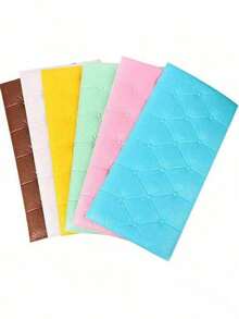 4pcs 3D Sticker Embossed XPE Foam Wallpaper, Waterproof & Moisture-Proof Faux Leather Texture, Headboard Anti-Collision Soft Pad Removable Wall Sticker, Reusable & Cuttable, Suitable For Bedroom & Living Room Wall Decor, Sound Insulation Thick Wall, Home Decor Wall Paper