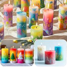 18-Color Candle Dye Pens 15ml | 3-In-1 For Candles, Fabric & Glass | Vibrant Colors & Strong Adhesion - Multicolor - View 2