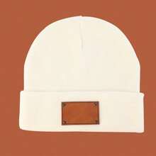 Custom Name Beanie, Baby Beanie, Baby Winter Hat, Autumn Winter Fashion Hip-Hop Brimless Hat, Personalized Knit Cold Weather Cap For Girl Boy Kids, Warm Skull Cap Streetwear Beanie, Custom Embroidered Winter Hat Gift