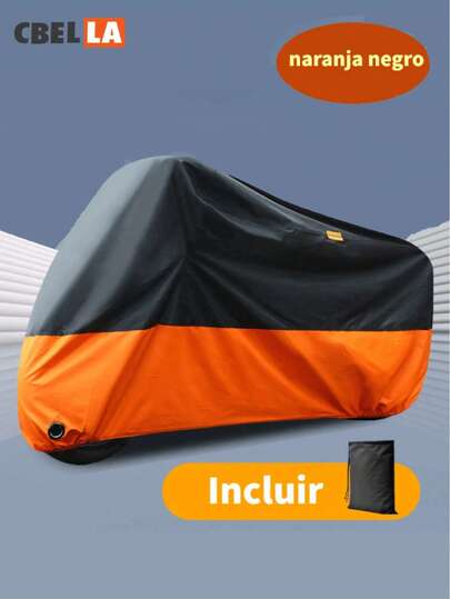 Funda para motocicleta CasaBella, cubierta protectora para exteriores resistente al agua y al sol en todas las estaciones, con orificio y bolsa de almacenamiento