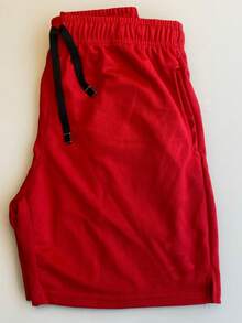Kit 2 Bermuda Shorts Dry Fit NI Sports Training With Pocket - Red - View 2