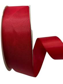 Popotillo o falla 4 cm ancho x 45 metros largo listón decorativo manualidades fiesta decoración resistente varias aplicaciones colorido - Rojo - Ver 5