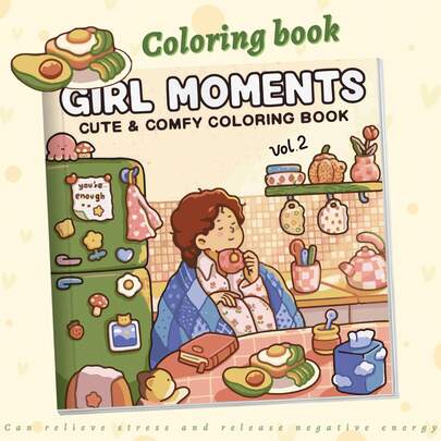 [Best Seller] Soothing & Healing Coloring Book, Relax Your Mind - Relieve Stress - Express Emotions, Immerse Yourself In The Comfort Of Coloring, Thick Non-Transparent Pages, Suitable For Stationery, School Supplies, Great Gift For Girls, Valentine's Day, New Year