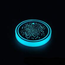 1pc LED Neon Car Cup Holder, LED Interior Decoration Light, USB Charging Cup Mat, LED Atmosphere Decorative Light, Suitable For Car Interior, Bar, Home Decor - 彩色 - 查看 12
