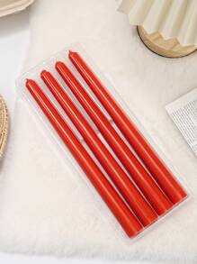 4pcs/Set Ombre Color Candles, 10 Inch Gradient Cone Candles Burning For 8 Hours,Smokeless & Odorless, Suitable For Home Decor,Kitchen,Dining Room,Bedroom, Outdoor & Wedding Decoration