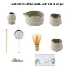 Bộ dụng cụ đánh trứng Matcha 2/5/7/9 món, Bộ dụng cụ Matcha bằng gốm sứ màu xám nung trong lò dành cho lễ cưới, Bộ trà Matcha kiểu Nhật để pha bữa sáng/Latte, Bộ dụng cụ pha Matcha hoàn hảo làm quà tặng sinh nhật ngày lễ cho người yêu Matcha - Nhiều màu - Xem 11