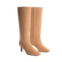 Women's Square Toe Knee-High Boots Kitten Heel Stiletto Boots Comfortable All-Day Wear For Dating  Party Fall Winter - 棕色 - 查看 6