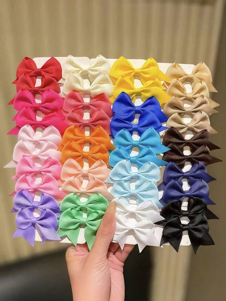20/10/2件組彩色蝴蝶結髮夾,甜美女孩風,適合女孩與女性,多色可選,適用於各種髮型與穿搭風格,出門前輕鬆夾上,讓簡單馬尾顯得優雅俏皮,派對編髮造型完美氛圍感,完美融入甜美、休閒或成熟風格,讓妳在不同場合散發獨特魅力,年輕女孩必備 - 彩色 - 查看 1