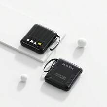 1个10000mAh移动电源，内置4根充电线，配有挂绳，兼容/安卓手机，初始阶段可能出现幻觉充电现象，但两次充电循环后将显示正常充电状态，是送给男士和女士的完美礼物。 - 彩色 - 查看 9