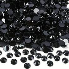 2毫米/3毫米黑色树脂水钻，平底钻石，黑色非热熔水晶钻，适用于DIY工艺品、杯子、瓶子、玻璃杯、服装，散装闪亮水晶石，工艺装饰 - 黑色 - 查看 5