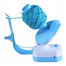 Electric Yarn Ball Winder With USB Port - Perfect For Knitting Projects And Sewing Supplies - Blue - View 4