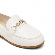 Penny Loafers For Women Casual Comfortable Slip On Flat Lightweight Arch Support Leisure Work Shoes Comfort Walking Driving Dress Shoes - trắng - Xem 6