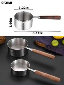 Olla derretidora de mantequilla de acero inoxidable con pico - Perfecta para un vertido fácil, fácil de limpiar y uso versátil para chocolate, queso y salsas - Esencial de cocina para cocineros y profesionales del hogar - Multicolor - Ver 17