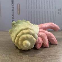 1 Creativa scultura di elemento horror di Ognissanti, dito con parassita a forma di granchio, ornamento spaventoso in resina a forma di granchio eremita, decorazione da giardino per Ognissanti, oggetto creativo - Multicolore - Visualizzare 3