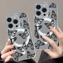 Teléfono: Este es un nuevo teléfono magnético de acrílico transparente compatible con phone 16 Pro, 15/14 Plus y 13/12/11 Pro. Cuenta con un diseño clásico transparente y resistente a los golpes, ideal tanto para hombres como para mujeres. - Colores mixtos 1 - Ver 2