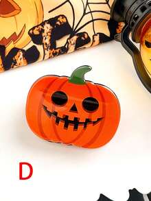 1 Stück Halloween Kürbis Serie Straßenparty PVC Halloween witziger Haarclip, Feiertags Kostüm Kürbis Haarclip, Halloween Geschenk, verwendet für Halloween Kostüm Haarzubehör, Halloween kleines Geschenk Herbst Mode Haarklammer Winter Herbst Haarklammer Winter Haarspange Elegante Haarklammern für Urlaubsoutfits Frau