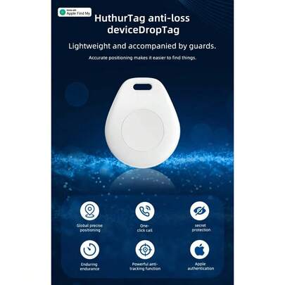 Rastreador Bluetooth iOS MFI – Encontre Chaves, Carteira, Bolsa e Pet – App Buscar – Som Alto 60–70dB – Bateria Longa Duração - D.K.L