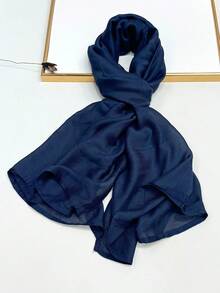 1 szt. Prosta, jednokolorowa, miękka i przyjazna dla skóry chusta na głowę, oddychająca, do codziennego noszenia, elegancka chusta na głowę do sukienki