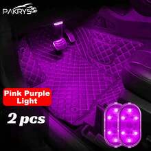 PAKRYS 2pcs LED Car Interior Lights With Touch Sensor - Strong Adhesive/Magnetic Mount, Multiple Colors (White, Blue, Green, Purple), Portable Reading Ceiling Lamp - one-size - View 18