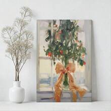 1pc Girly Christmas Tree Wall Art Canvas Paintings, For Bedroom, Living Room, Hallway, Kitchen, Bathroom, Cafe, Office, No Frame Home Decor Christmas Decorations Room Decor - D - View 10