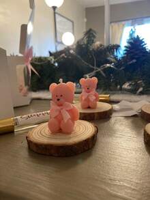 Set de 10 rebanadas de madera natural sin terminar con corteza, de 4,0-4,7 pulgadas de diámetro, kits de artesanía de madera, artesanías redondas, decoraciones navideñas, manualidades DIY con corteza para artesanías rústicas de boda - color madera - Ver 2