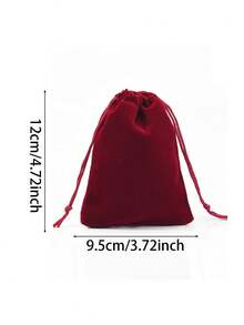 5/10pcs Suede Gift Bag With Drawstring, Solid Color Suede Drawstring Packaging Bag, Reusable Packaging Storage Bag For Jewelry Party Gifts, Velvet Bag For Wedding Gifts, Candy Bag For Party Gifts Travel