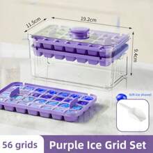 1 件夏季冰模冰格，大容量冰块储存盒，家用制冰工具 - 彩色 - 查看 10