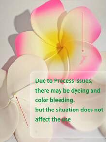 4 PCS Frangipani Flower Hair Clips, Hawaiian Tropical Hair Accessories, Artificial Plumeria Claw Clips For Women, Perfect For Beach Parties, Weddings, Summer Festivals, Tropical Vacations, Back-To-School Events, Hair Claws, Hair Slide, Hair Barrettes, School Stuff - Multicolor - View 8