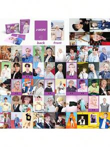 124pcs/92pcs/55pcs JIMIN V J-HOPE RM JIN Lomo Cards, Double-Sided High Definition Photo Cards, Merchandise Cards, Collectible Cards, Valentine's Day Gift, Small Gift, Popular Group Fansite Cards - Multicolor - View 22