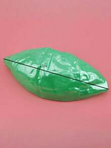 1个加厚防爆瑜伽球 - 普拉提健身球，用于平衡和感官训练，健身房运动器材（随机孔型）