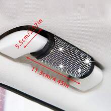 1pc Diamond Inlaid Car Mounted Pull-Up Gloves Women's Decorative Handle For Car Use - Multicolor - View 7