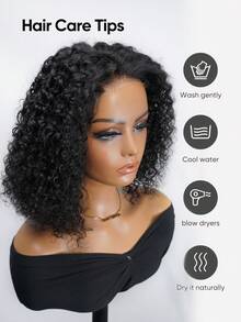 Jessie's Wig 无胶预剪蕾丝假发 即戴即用 螺旋卷 4x4 预剪蕾丝假发 短波波头 100% 真人发 - SNatural - 查看 10