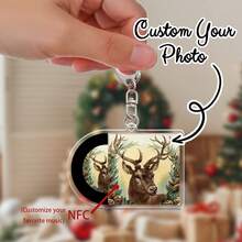 Llavero de CD de mini álbum NFC personalizado - Regalos de música nostálgicos personalizados, llaveros para amantes de la música, regalos de estilo nostálgico, regalos para el Día de San Valentín, regalos de boda - Multicolor - Ver 9