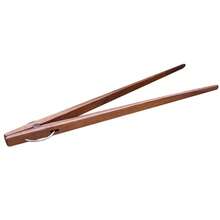 Pinzas de cocina, pinzas para alimentos, pinzas para cocinar, pinzas, utensilios, tostadoras de madera para el hogar - Color del registro - Ver 9