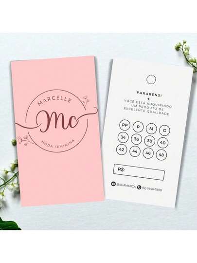 120und Etiquetas para Roupas - Tamanho e Valor | Lojista Personalizada | Promoção válida enquanto Durarem os Estoques!