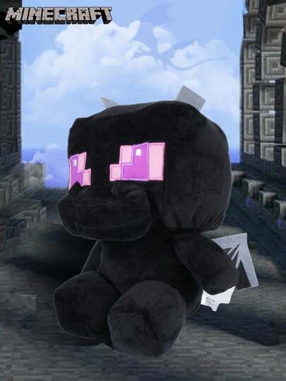 Microsoft 1 Stück offiziell lizenzierte  Enderman Drachen Sammlerfigur mit Flügeln, weich und flauschig als Raumdekoration, -Themen Party Geschenke, das perfekte Urlaubsgeschenk für Gamer