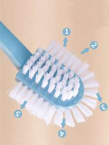 1/2/3pcs 5-Sided Soft Bristle Shoe Brush, Shoe Cleaning Tool, Versatile For Shoes, Clothes, Household Use