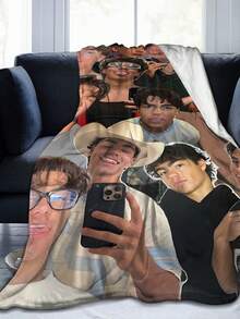 Malachi Barton Flannel Blanket For Girls And Boys, Anime Gift Cover Blanket, Comfortable Plush Flannel Fleece Printed Blanket, Double Blanket, Lightweight Plush, Suitable For Bed Decoration 50x40inch