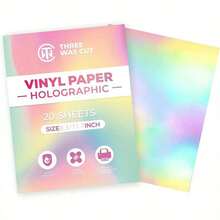 50 Stücke holografisches Aufkleberpapier - Regenbogeneffekt von Pink bis Lila, wasserfest, schnelltrocknend, selbstklebend, geeignet für Laser-/Tintenstrahldrucker, Scrapbooking, Visitenkarten - kompatibel mit Silhouette Schneidemaschine und Schneidematte, holografische Aufkleber, Scrapbooking Material, leuchtender Effekt, selbstklebende Rückseite, bedruckbare Aufkleber, kreative Profis, Regenbogeneffekt, strapazierfähiges Material, Bastler, Halloween