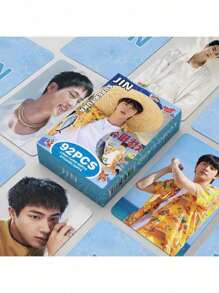 124pcs/92pcs/55pcs JIMIN V J-HOPE RM JIN Lomo Cards, Double-Sided High Definition Photo Cards, Merchandise Cards, Collectible Cards, Valentine's Day Gift, Small Gift, Popular Group Fansite Cards - Multicolor - View 17