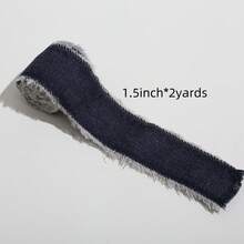 Denim Fabric Frayed Ribbon Suitable For Gift Packaging