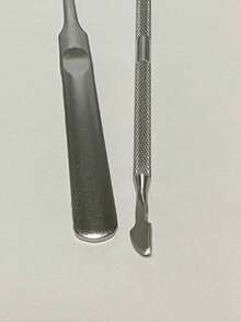 1/2 piezas Cortaúñas y empujador de cutículas profesional de acero inoxidable, herramientas para el cuidado de uñas y pies, sin olor