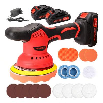 Pulidora Orbital Inalámbrica De Doble Acción 6inch 5500rpm