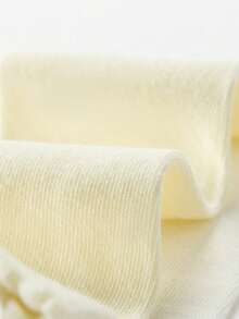 1 Paar einfarbige 3D große Schleife gerade Kindersocken, umkehrbares Design vorne und hinten