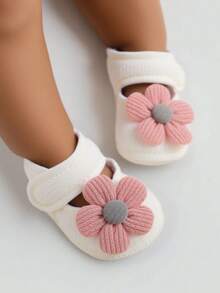 1 Peça Sapatos de Primeira Caminhada para Bebês Meninos e Meninas, Meias Planas de Sola Macia Antiderrapante para Primeiros Passos de Bebê, Sapatos de Princesa para Vestido Recém-Nascido, Sapatos de Berço