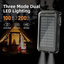 户外太阳能移动电源适合夏季假期户外旅行/露营和应急备用移动电源 - 黑色 - 查看 5