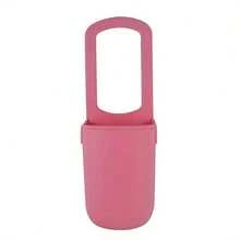 1 pieza Soporte de taza de silicona lindo para cochecito de bebé, bicicleta, silla de ruedas, barandilla de piscina, bolsa de taza de silicona multifunción